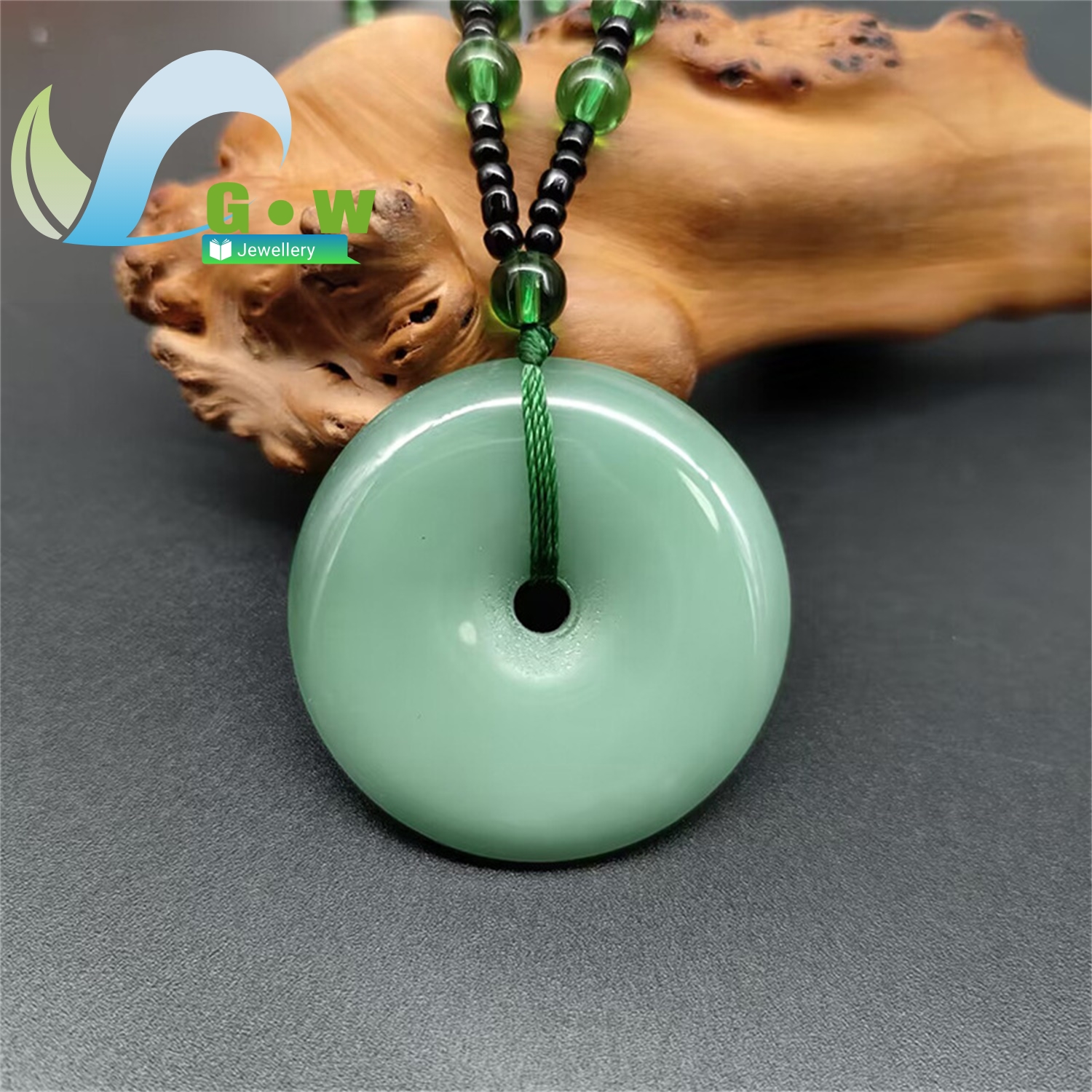 Large Jade Peace Pendant Neckl - Ethnic Fashion Store reseña y precio