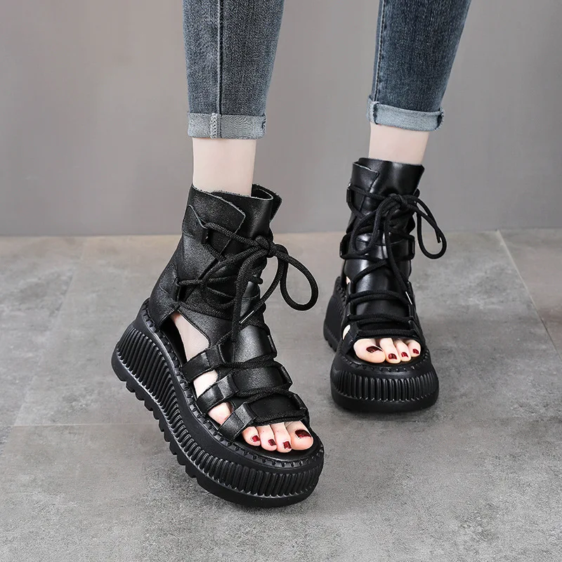 8CM Ethnic Cow Genuine Leather - Ethnic Fashion Women reseña y precio