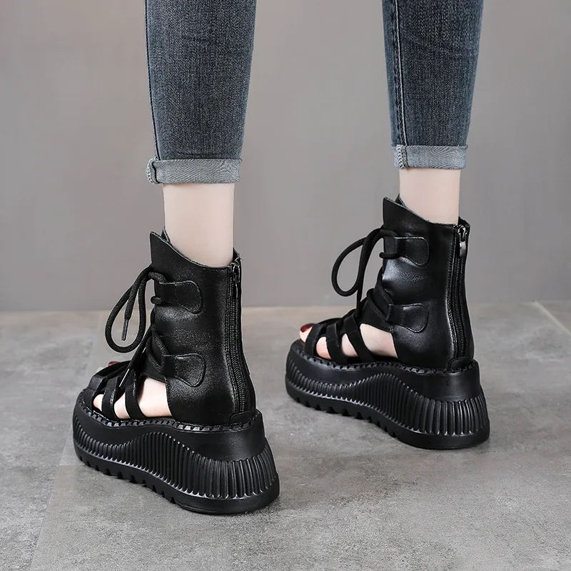8CM Ethnic Cow Genuine Leather - Ethnic Fashion Women reseña y precio