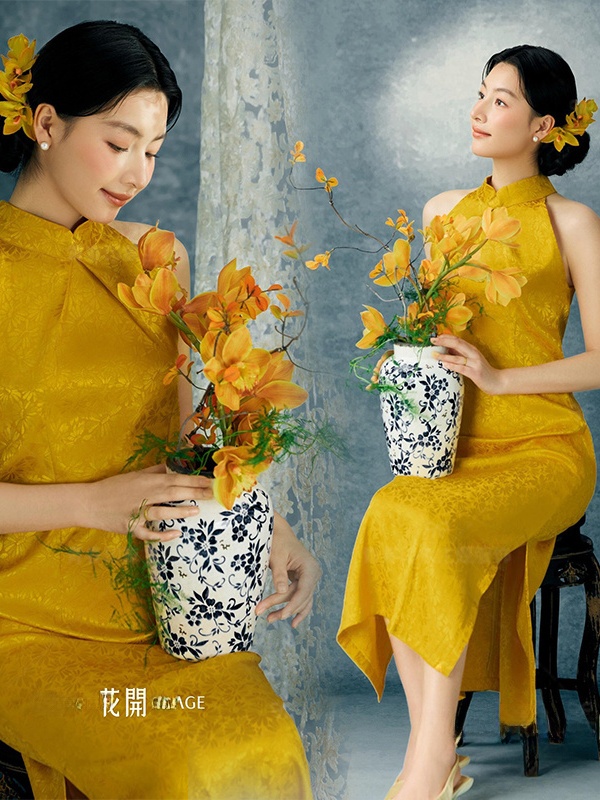Yellow  Photography Costume Ch - Ethnic Fashion Shoot reseña y precio
