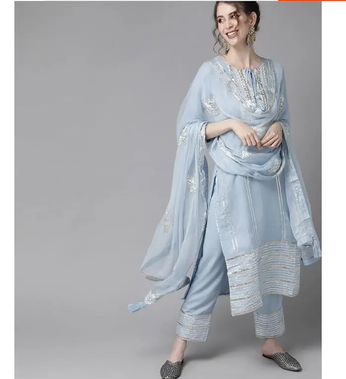 Traditional Indian Punjabi Emb - Salwar Kameez Set reseña y precio