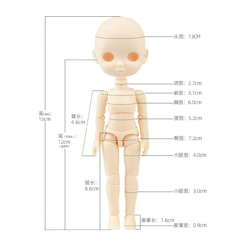 15cm Doll Accessories 40 Joint - Ethnic Fashion House reseña y precio