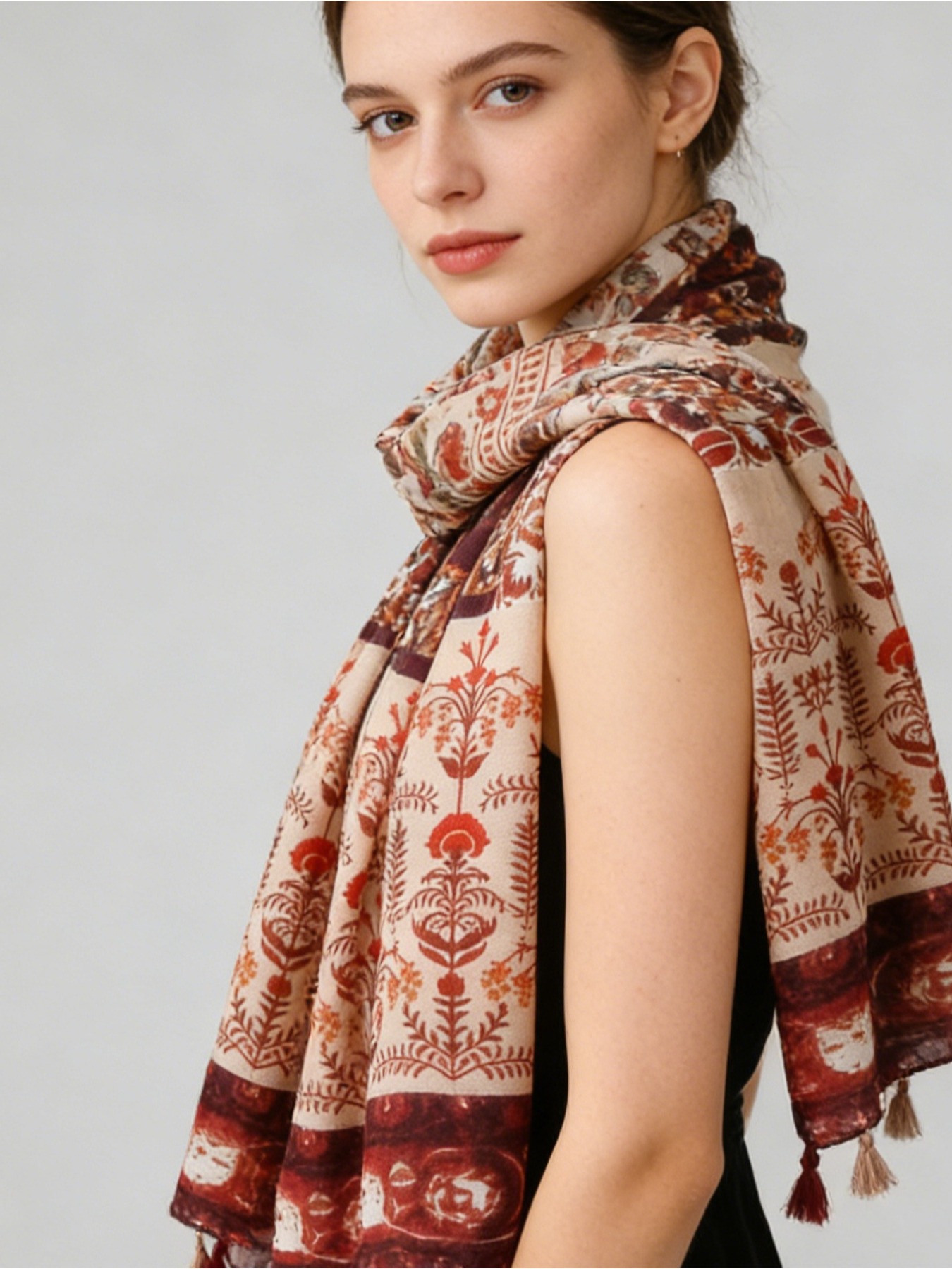 1Pc French retro printing atmo - Go Ethnic Fashion reseña y precio