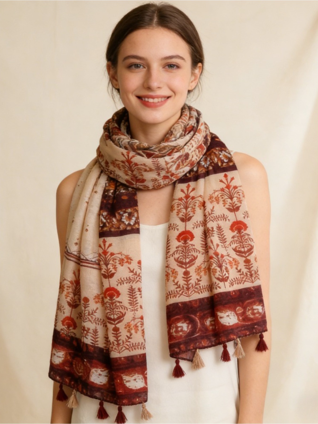 1Pc French retro printing atmo - Go Ethnic Fashion reseña y precio