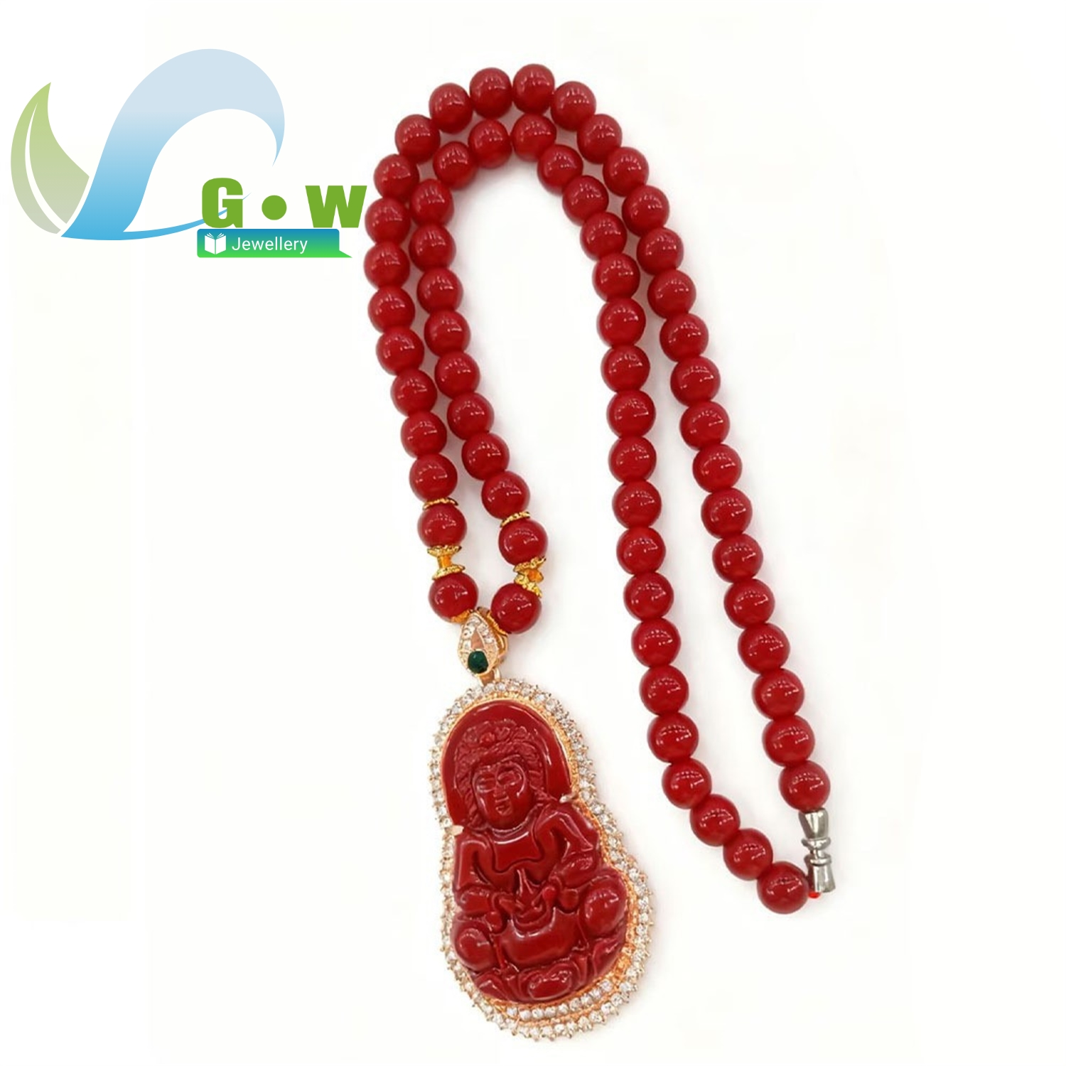 New Cinnabar Guanyin Buddha Pe - Ethnic Fashion Store reseña y precio