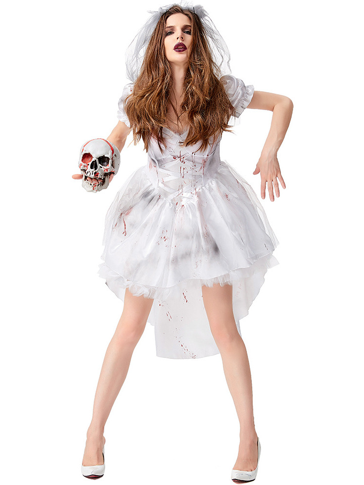 Halloween White Ghost Bride Co - Ethnic Fashion House reseña y precio