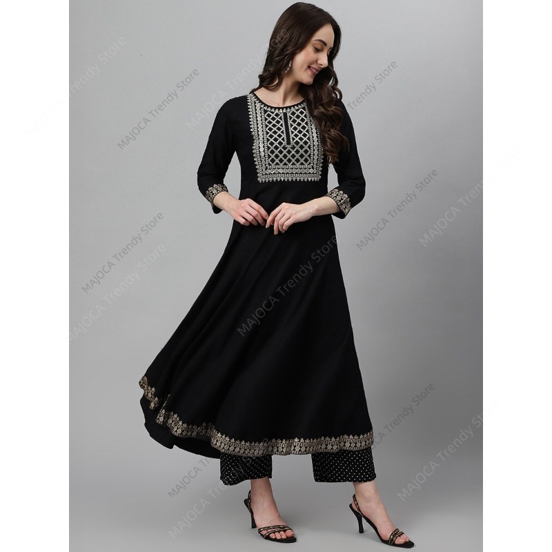 Indian Pakistani Women Black R - Salwar Kameez Set reseña y precio
