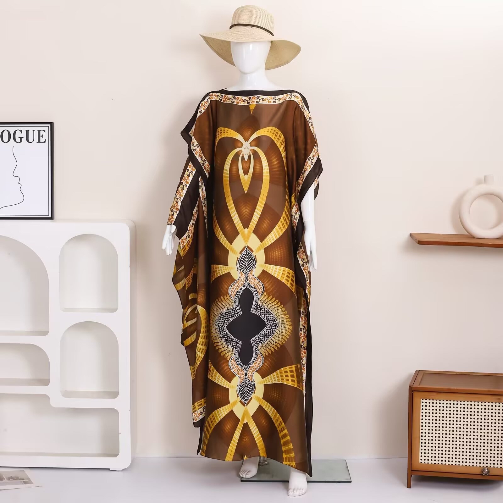 1 retro ethnic geometric print - Go Ethnic Fashion reseña y precio