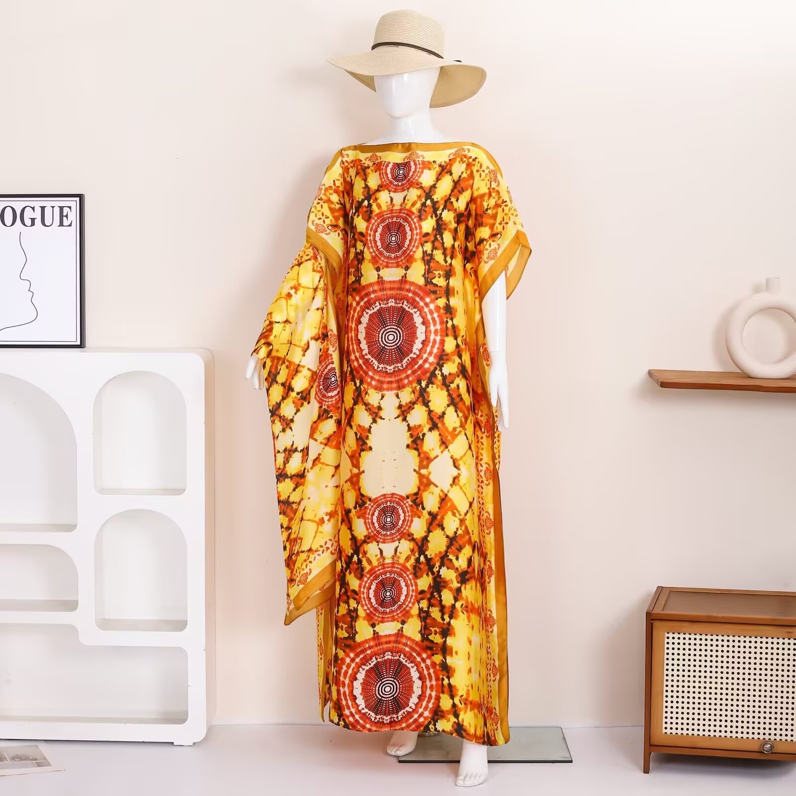 1 retro ethnic geometric print - Go Ethnic Fashion reseña y precio