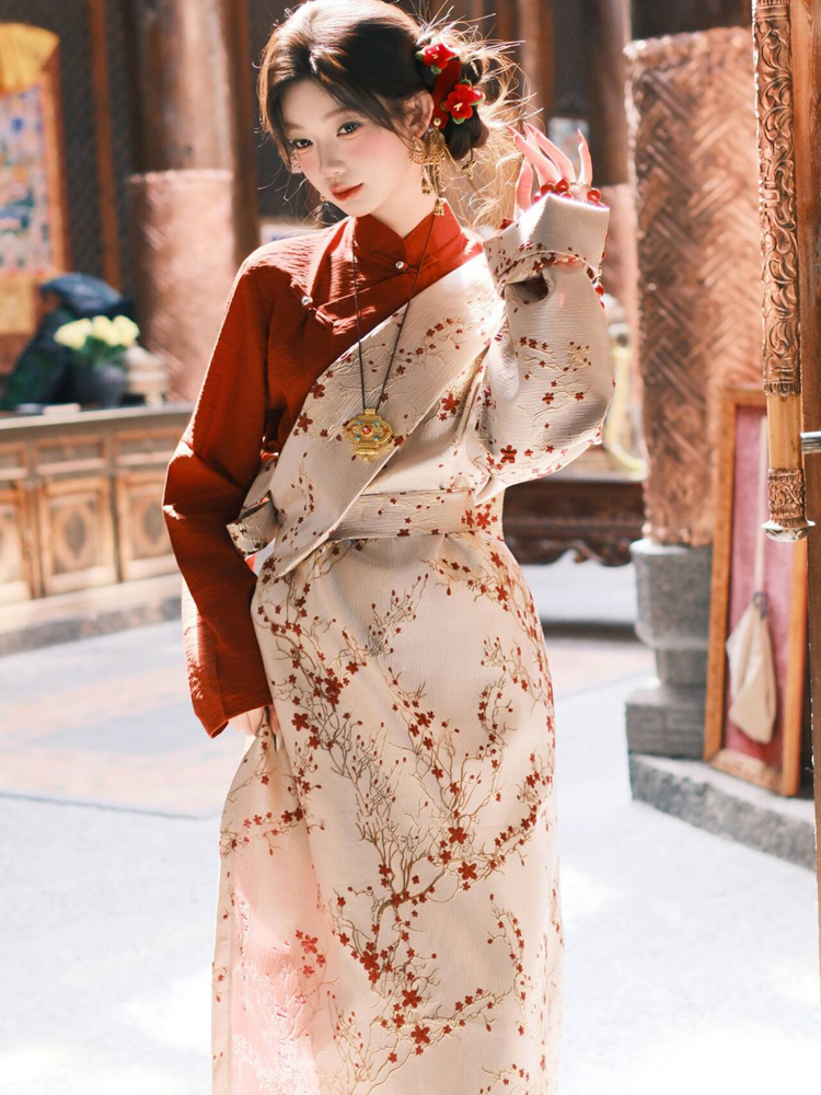 New Style Tibetan Costume Danc - Ethnic Fashion Shoot reseña y precio