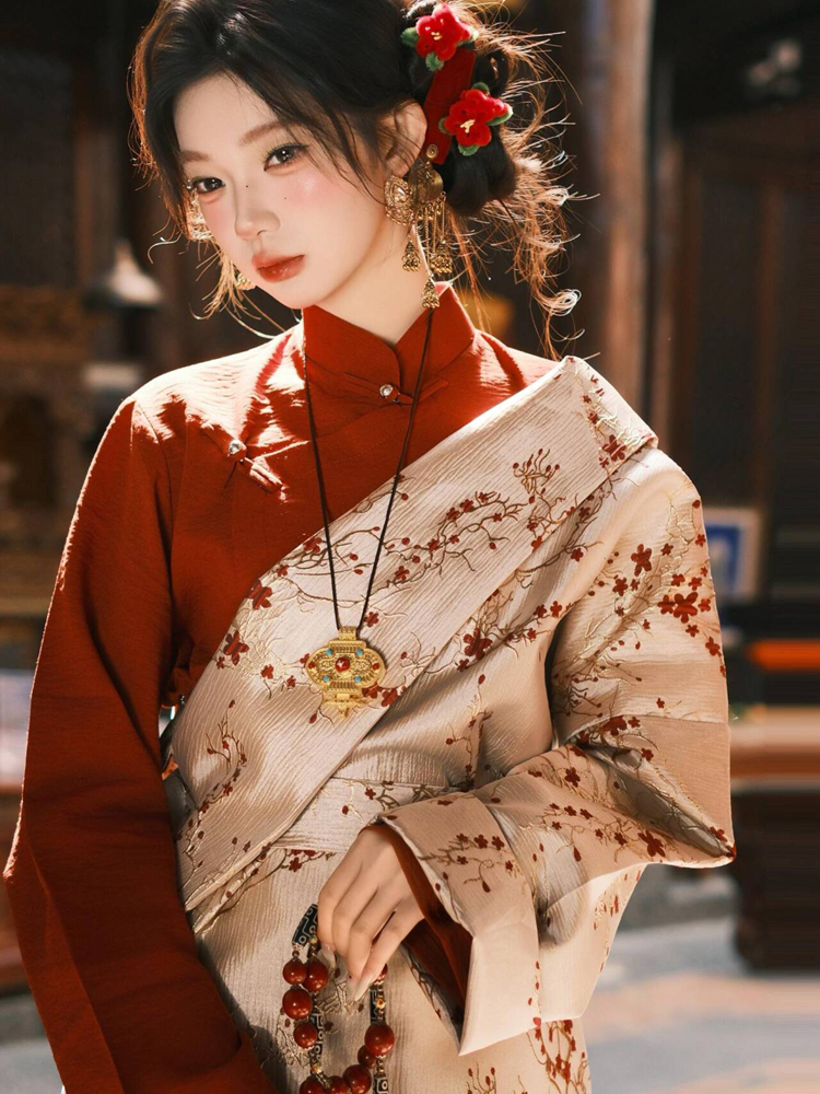 New Style Tibetan Costume Danc - Ethnic Fashion Shoot reseña y precio