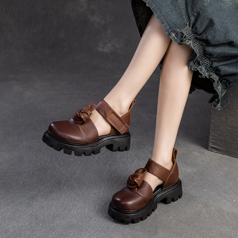 5cm Ethnic Knot Platform Wedge - Ethnic Fashion Women reseña y precio