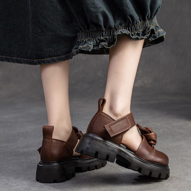 5cm Ethnic Knot Platform Wedge - Ethnic Fashion Women reseña y precio