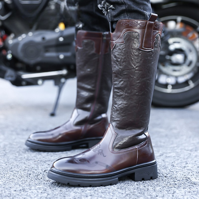Men's Mid-calf Boots High Qual - The Ethnic Fashion reseña y precio