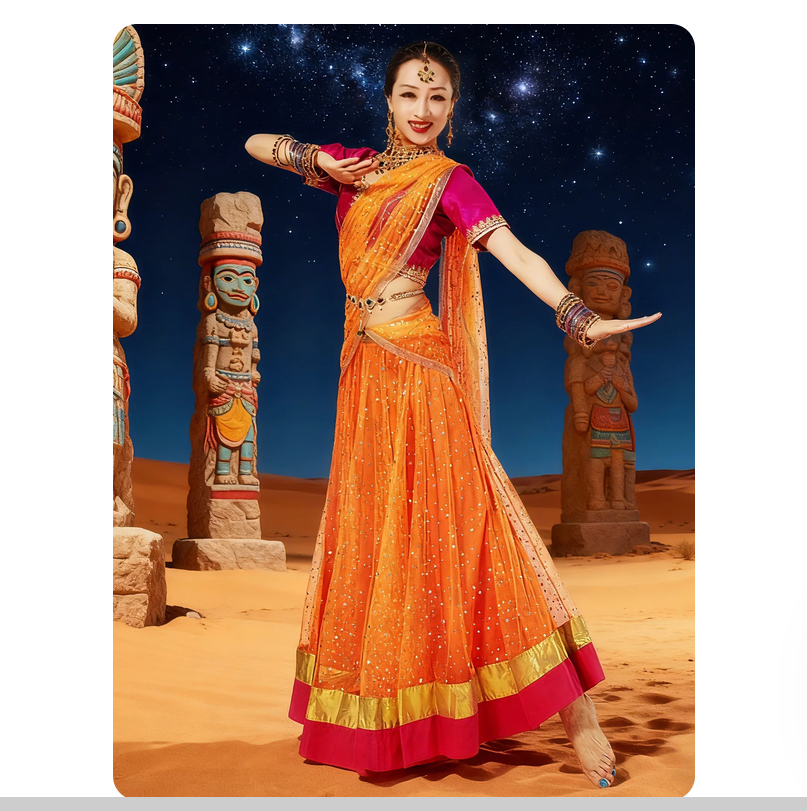 Indian dance dress performance - Salwar Kameez Set reseña y precio