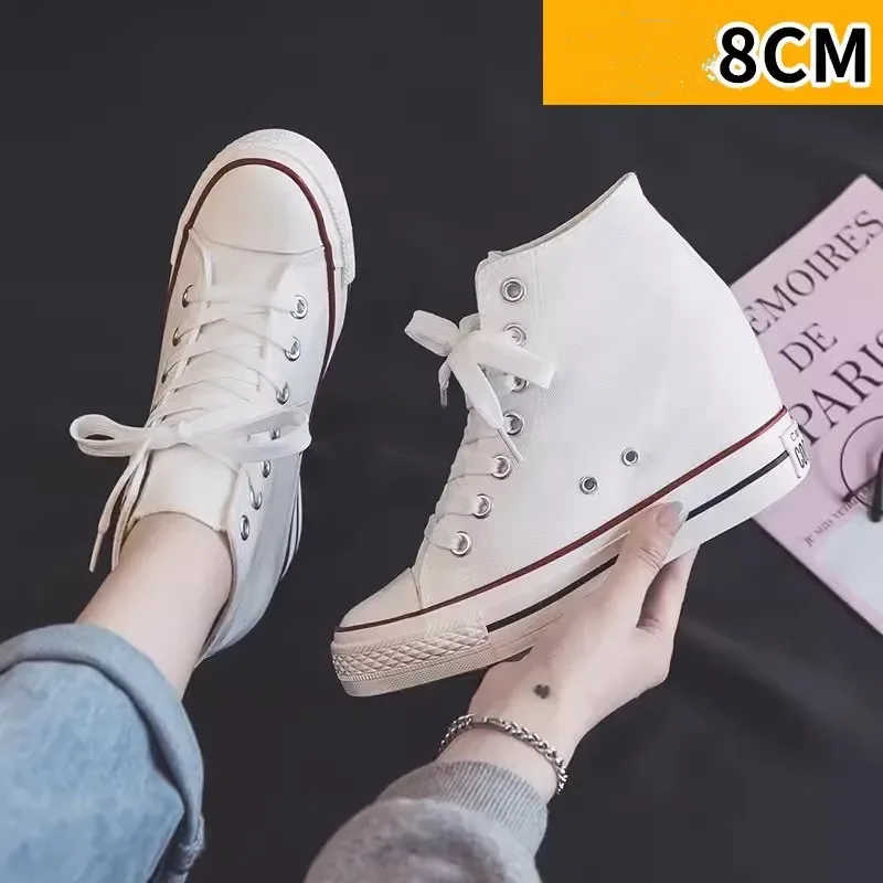 High 8cm Platform Canvas Shoes - Ethnic Modern Fashion reseña y precio