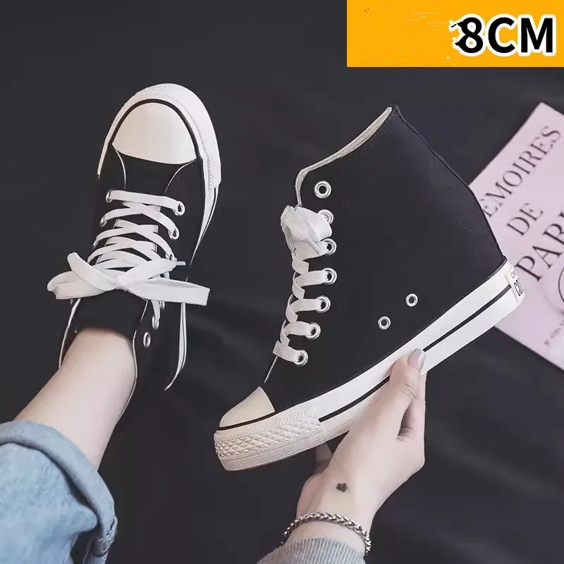High 8cm Platform Canvas Shoes - Ethnic Modern Fashion reseña y precio