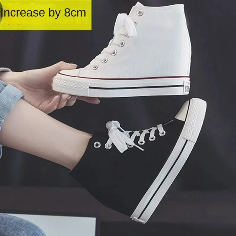 High 8cm Platform Canvas Shoes - Ethnic Modern Fashion reseña y precio