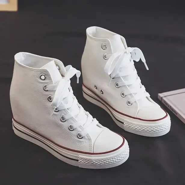 High 8cm Platform Canvas Shoes - Ethnic Modern Fashion reseña y precio