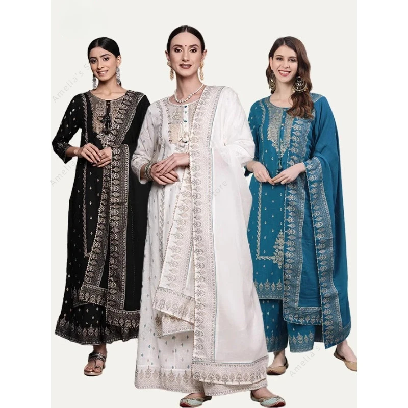 Indian Women's Punjabi Suit 3- - Salwar Kameez Set reseña y precio