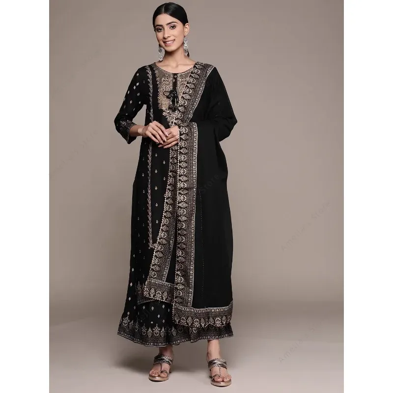 Indian Women's Punjabi Suit 3- - Salwar Kameez Set reseña y precio