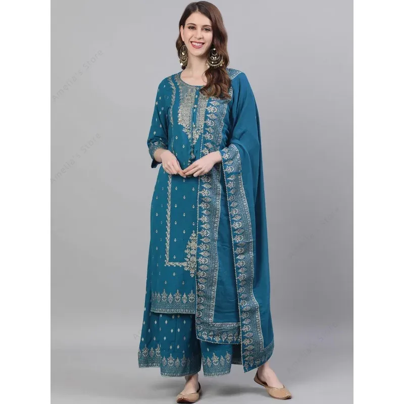 Indian Women's Punjabi Suit 3- - Salwar Kameez Set reseña y precio