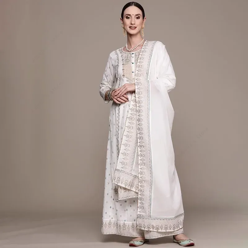 Indian Women's Punjabi Suit 3- - Salwar Kameez Set reseña y precio