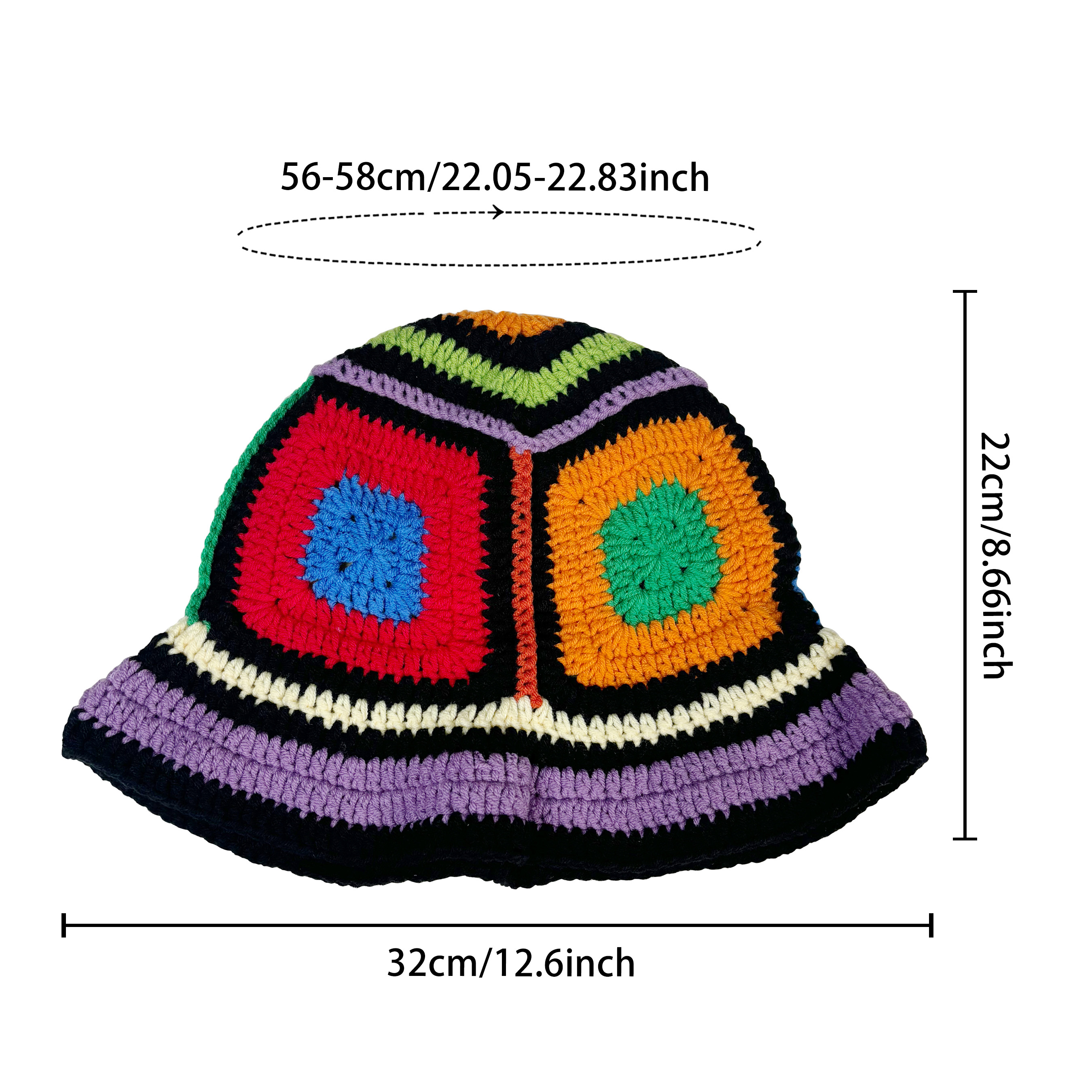 Purple-Edged Zuma Hat, Hand-Kn - Go Ethnic Fashion reseña y precio