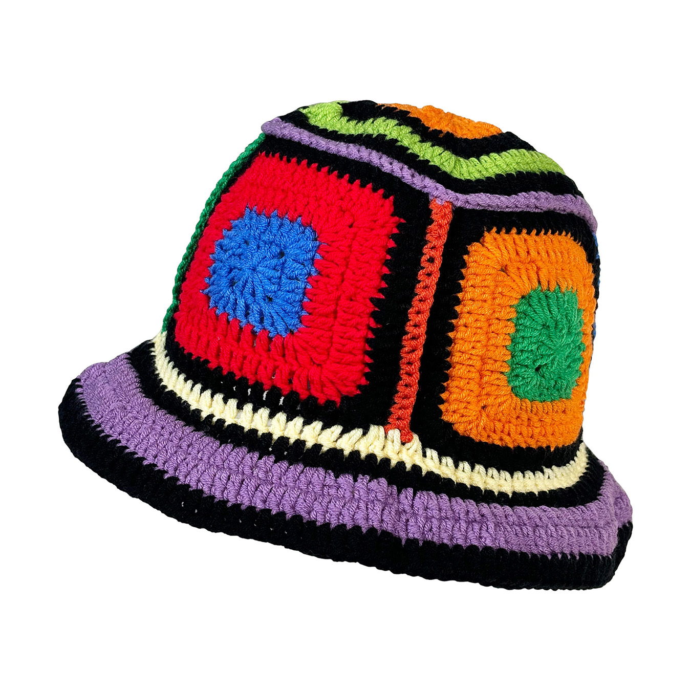 Purple-Edged Zuma Hat, Hand-Kn - Go Ethnic Fashion reseña y precio