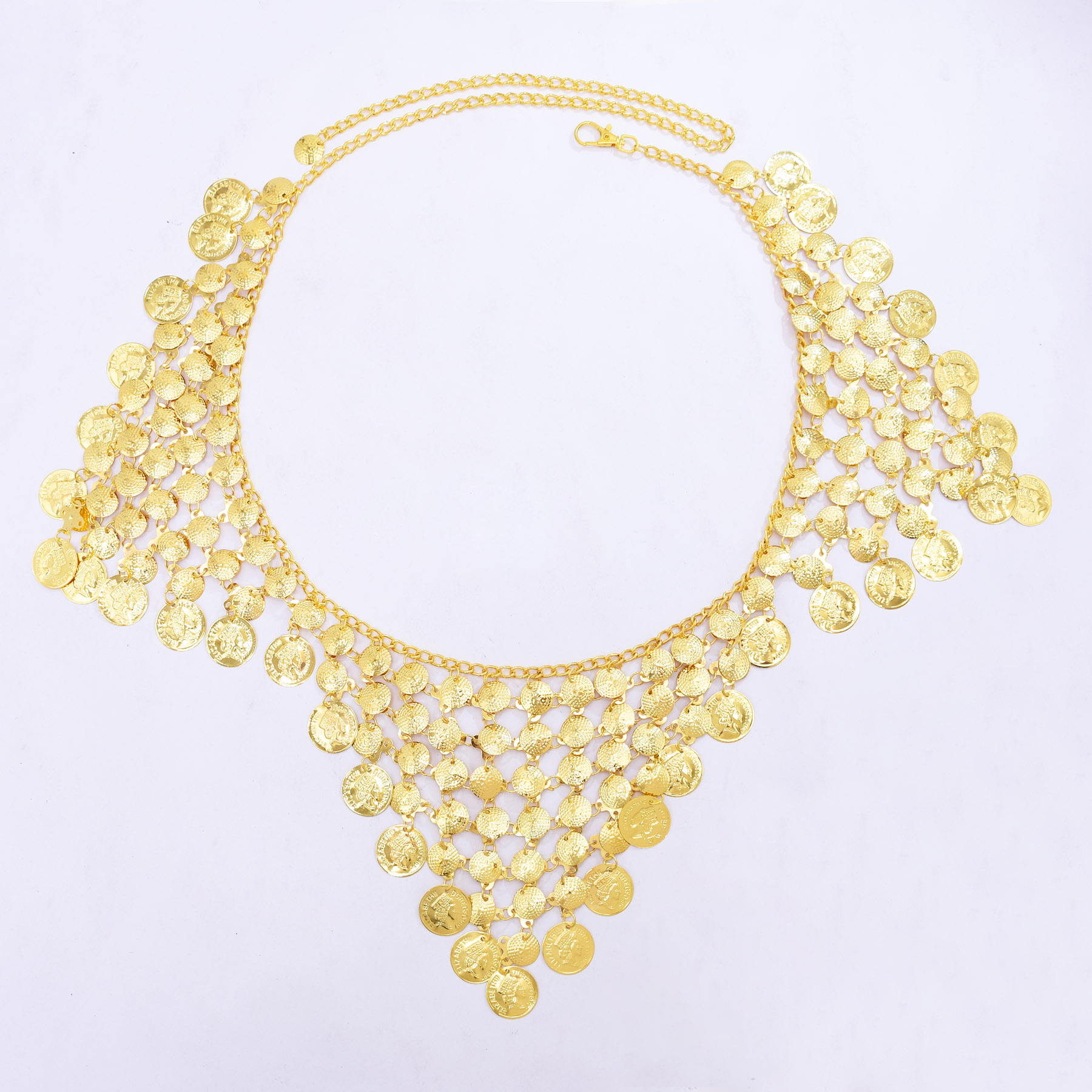 Trendy Luxury Gold Coin Pendan - Ethnic Modern Fashion reseña y precio