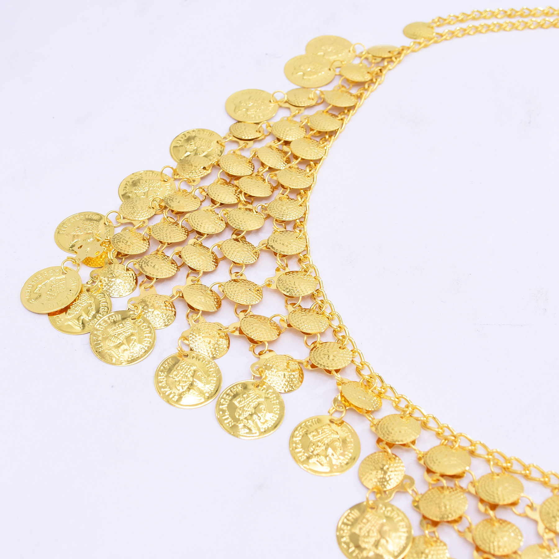 Trendy Luxury Gold Coin Pendan - Ethnic Modern Fashion reseña y precio