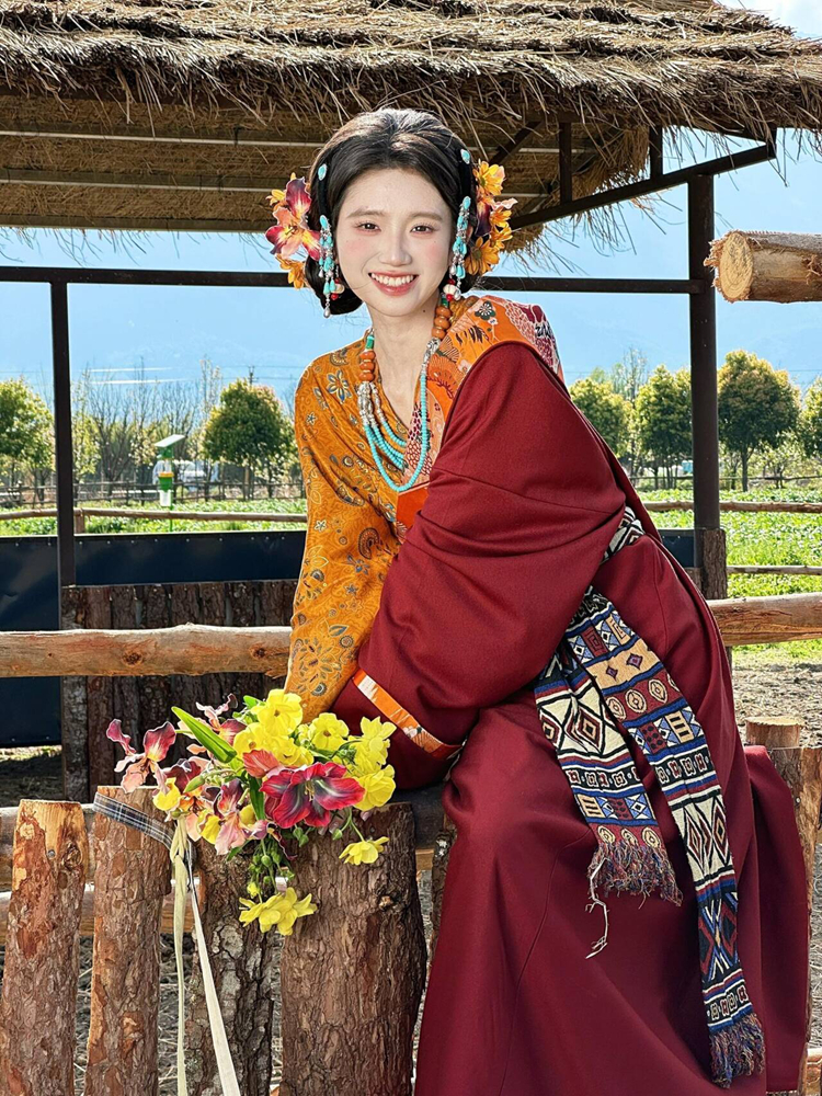 New Style Tibetan Costume Danc - Ethnic Fashion Shoot reseña y precio