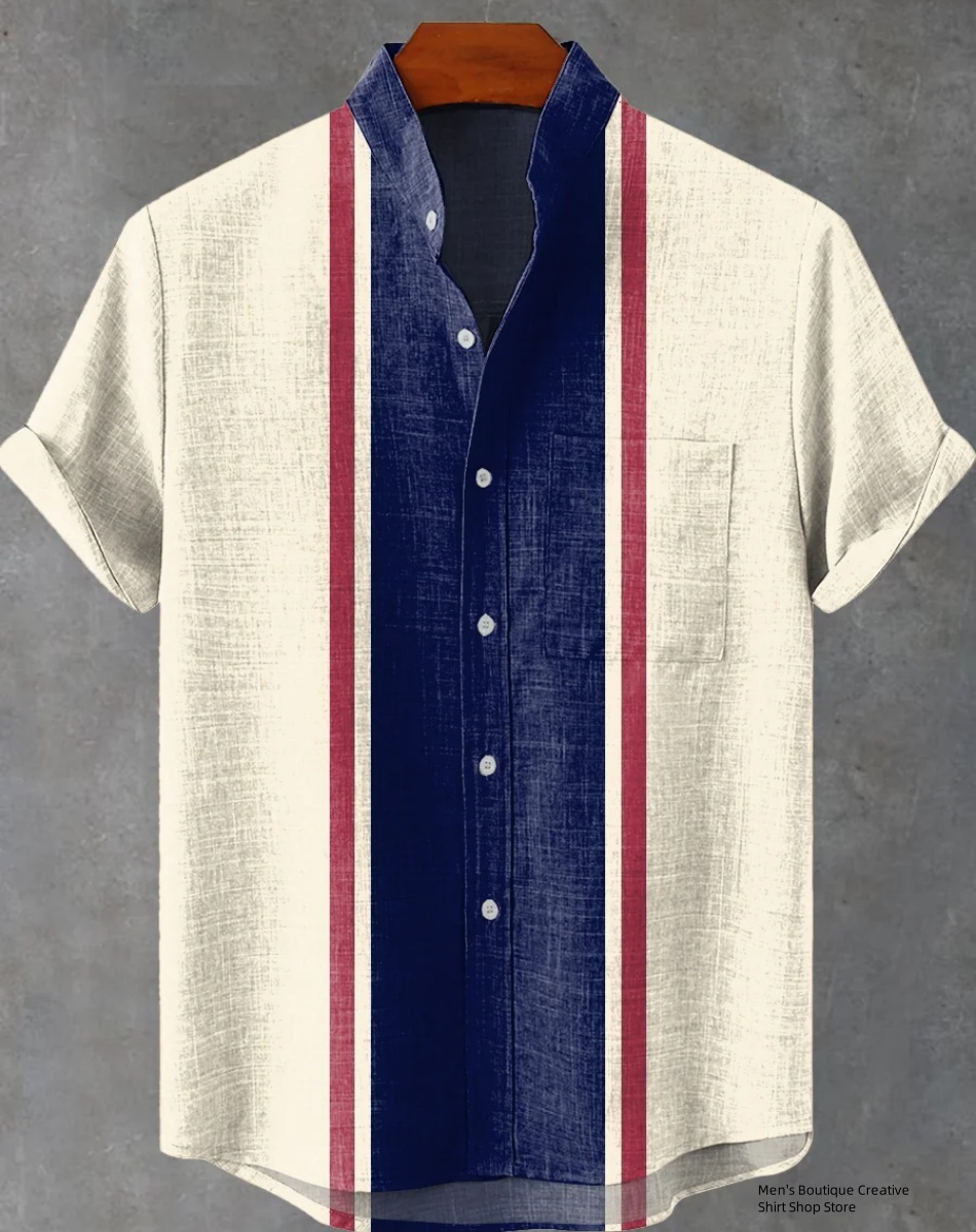 New Linen Men's 3D Ethnic Patt - Ethnic Fast Fashion reseña y precio