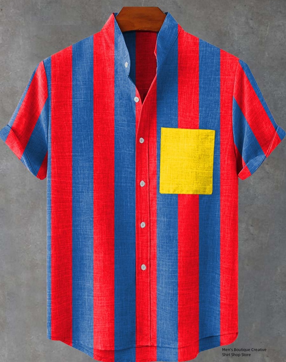 New Linen Men's 3D Ethnic Patt - Ethnic Fast Fashion reseña y precio