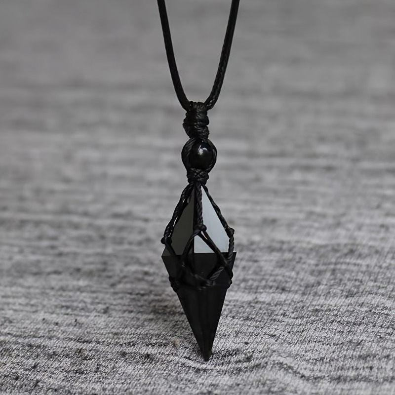 Black Obsidian Arrowhead Cryst - Ethnic Wear Men'S Fashion reseña y precio