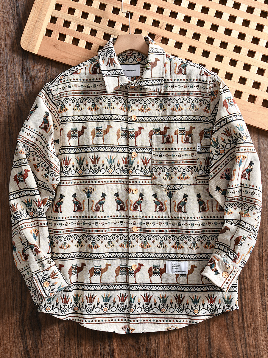  Thickened Collared Men's Shir - Urban Ethnic Fashion reseña y precio