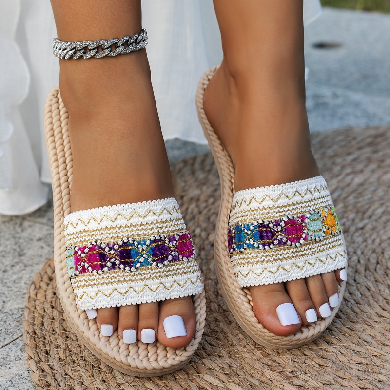 Women Slippers Outdoor Flat De - Ethnic Fashion Women reseña y precio