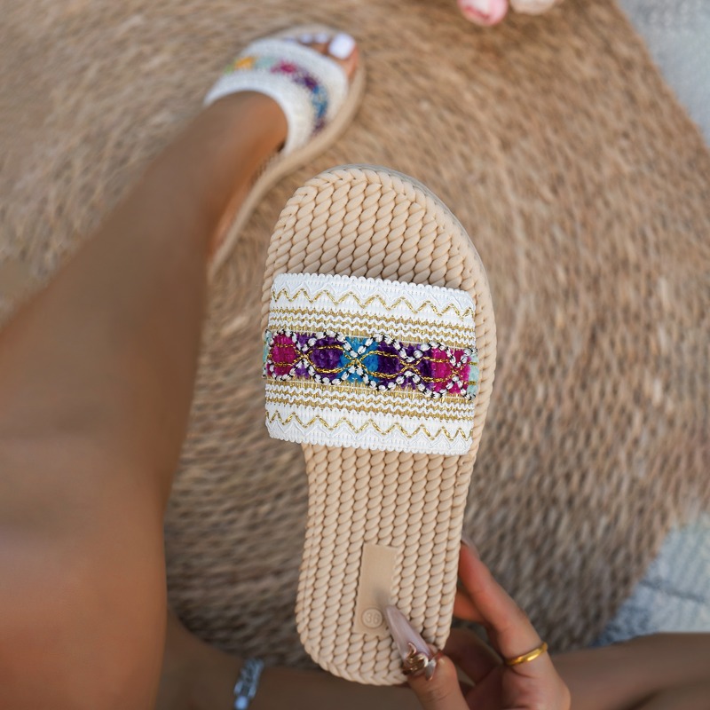 Women Slippers Outdoor Flat De - Ethnic Fashion Women reseña y precio