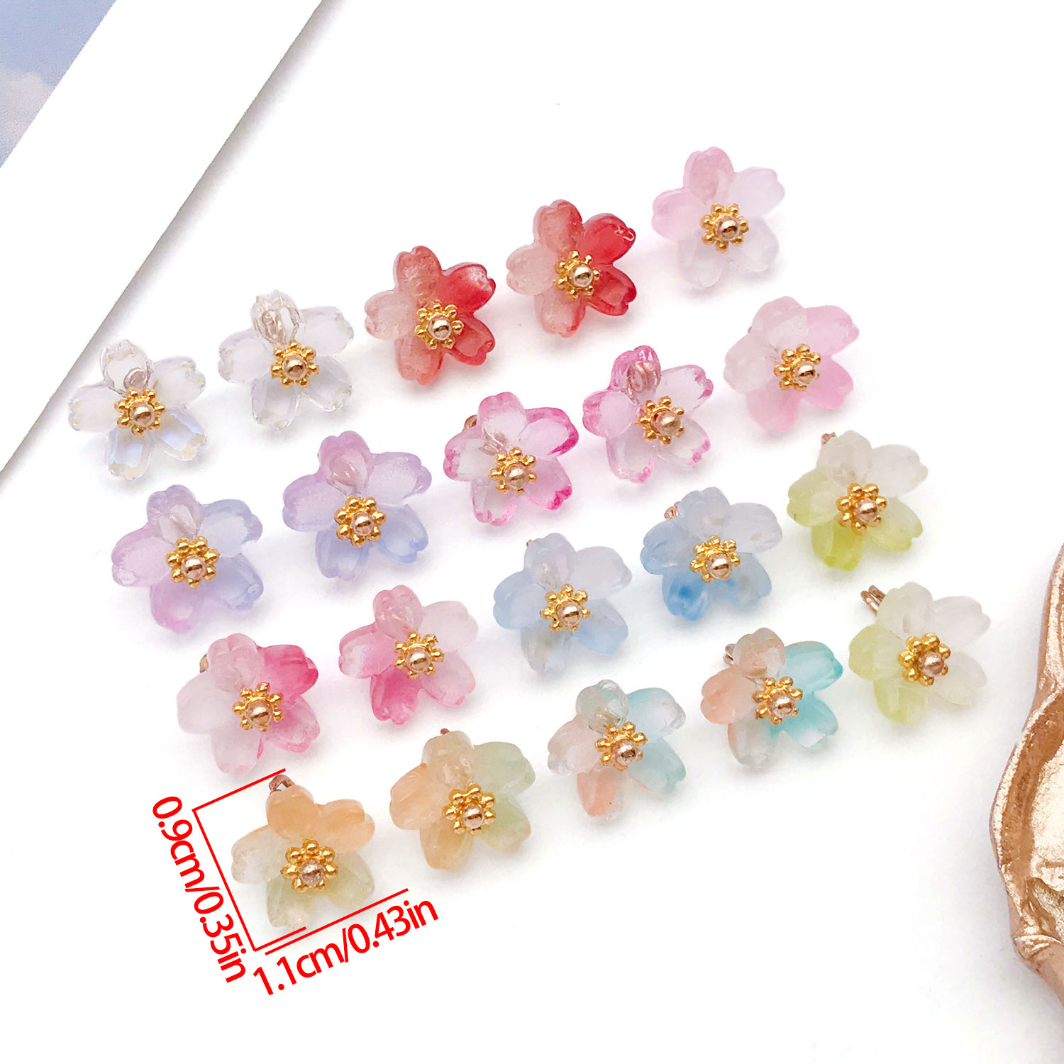 10/20pcs Vibrant Glass Cherry  - Ethnic Modern Fashion reseña y precio