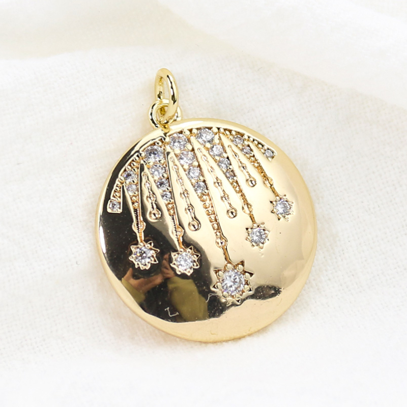 Coin Star Pendant Inlay with Z - Ethnic Fashion Shoot reseña y precio